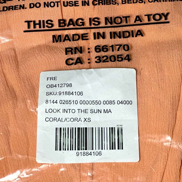 NWT Free People Look Into the Sun Maxi Dress, Coral Pink, XS - Picture 5 of 5